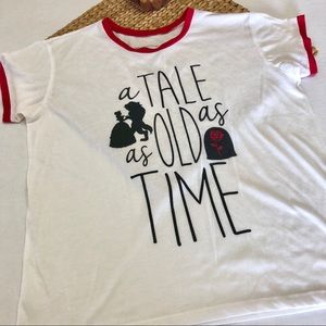 Disney Beauty & Beast Top Size XL Jr.